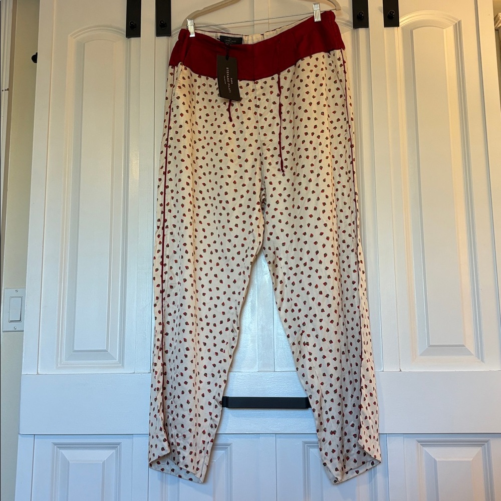 Satin satin strawberry pant Zara nwt - Picture 2 of 8